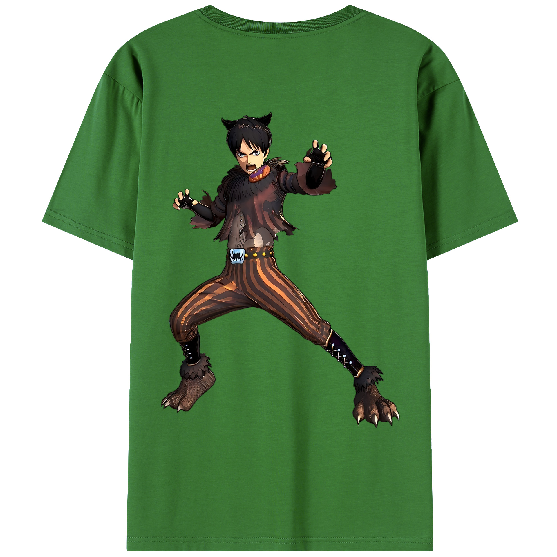 （画像用） 進撃の巨人 エレン･イェーガー Attack on Titan Eren Jäger レディース半袖Tシャツ(バックプリント)